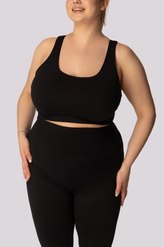 Base top biustonosz sportowy Mona czarny 