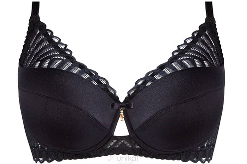 Dua full cup biustonosz usztywniany Unikat czarny