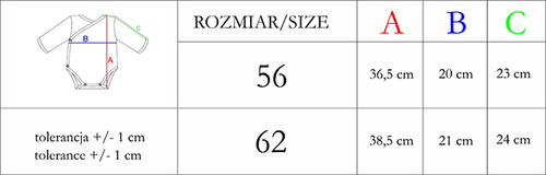 208096 Lizy Kopertowe Body z długim rękawem Nicol 