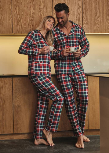 Cornette 905/253 Jimmie Piżama męska rozpinana - granatowy