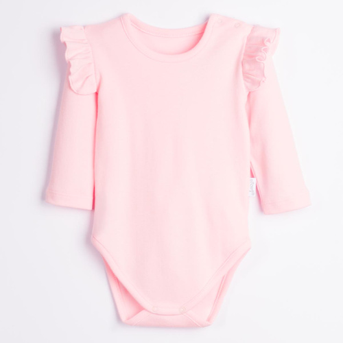 Body Niemowlęce Nicol Tosia 225095 100% Bawełna różowe Falbanki