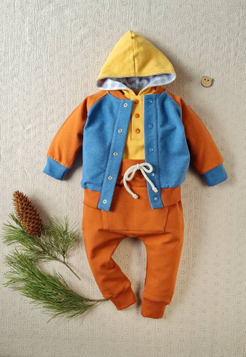 2817 Jack Bluza dresowa Marija - brąz/turkus