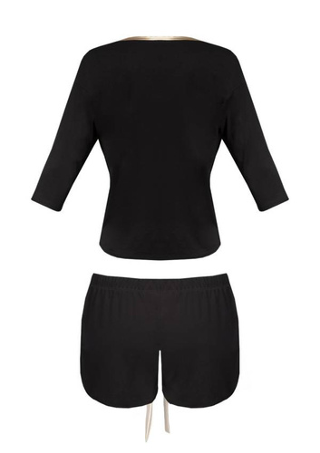 Edith Komplet Piżama Damska DKaren - Czarny