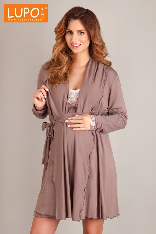 1687 Szlafrok damski ciążowy Lupoline