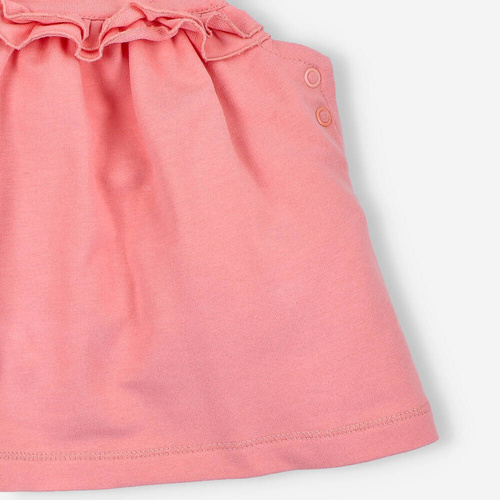 Śliweczki Sukienka z bawełny organicznej Nini różowy 