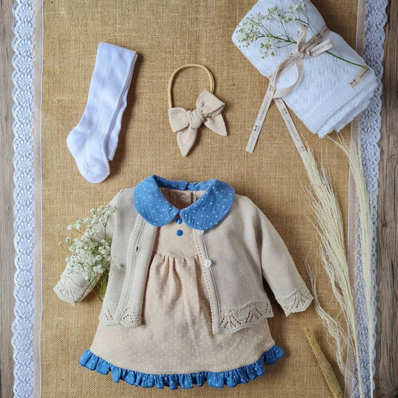 BSW/026 Sweterek ażurowy Marija - beżowy