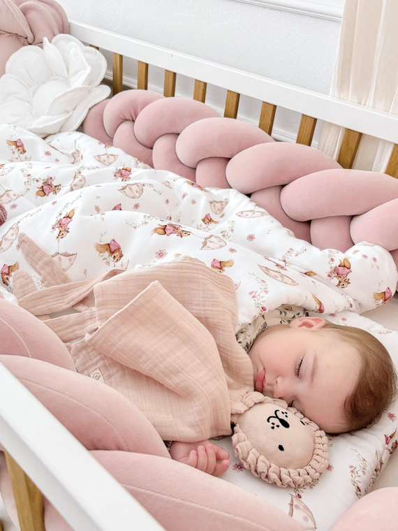 Doudou Lion Pluszowa przytulanka Yosoy - pudrowy róż