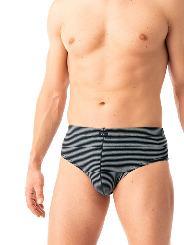 Slipy męskie MPP 328 Key czerwony grafitowy– bawełna, 2-pak w pudełku, komfort i styl