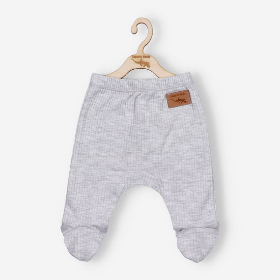 KAR-0005/SZM Półśpiochy z dzianiny prążkowej Lagarto Verde - Szary