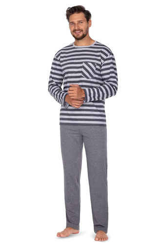 447  Piżama męska  Regina - szary