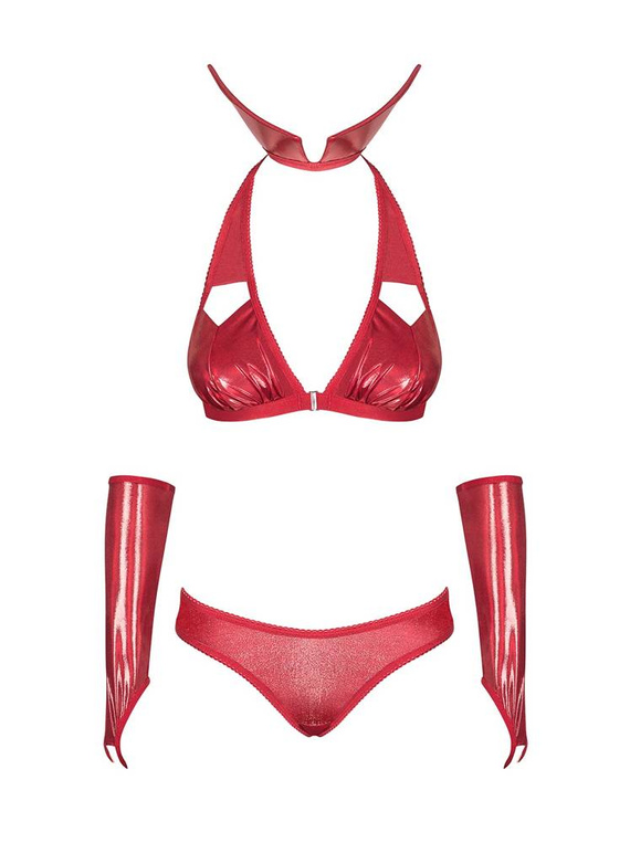 Vampines Seksowny Komplet damski Obsessive czerwony