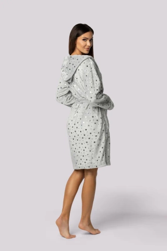 Star szlafrok damski Envie light grey