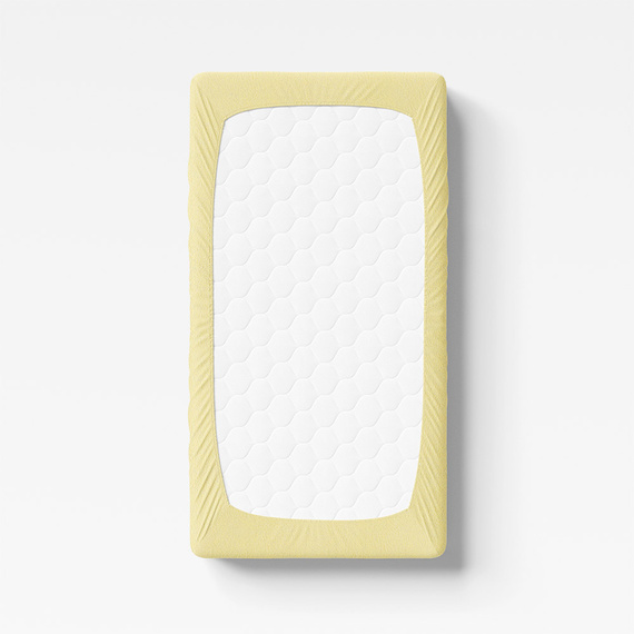 Prześcieradło dziecięce frotte Eevi - żółty