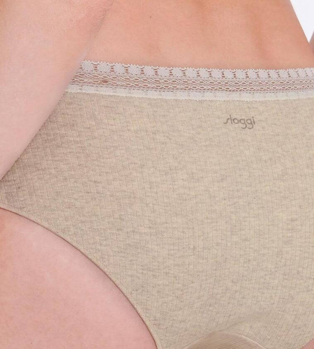 GO Ribbed R Hipster C2P Figi Damskie 2-pak Sloggi - grey combination