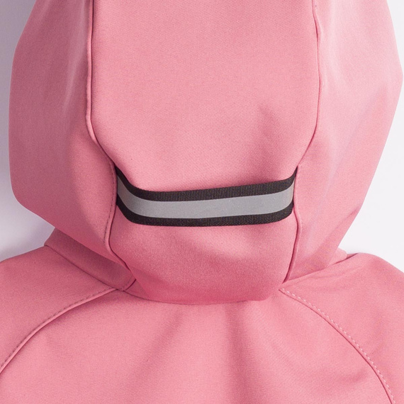 229001 Nicol Kurtka softshell dziewczęca kaptur polar odblask