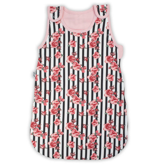 77501 84 Śpiworek do spania Nicol - różowy-czarny