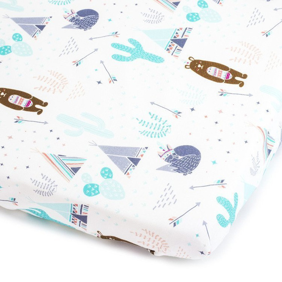 Prześcieradło z gumką Jungle Detectives - Makaszka 