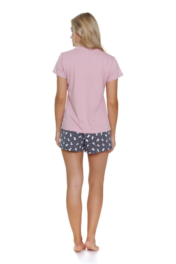 5347 "Miśki" Piżama Damska Doctor Nap - papaya