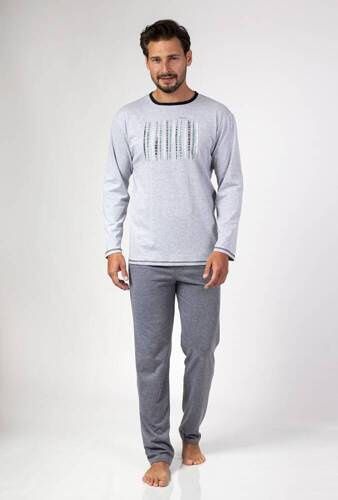 472 Piżama męska Regina -szary