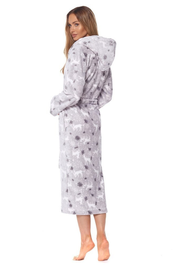 2126 Winter Długi Szlafrok Damski L&L - crystal