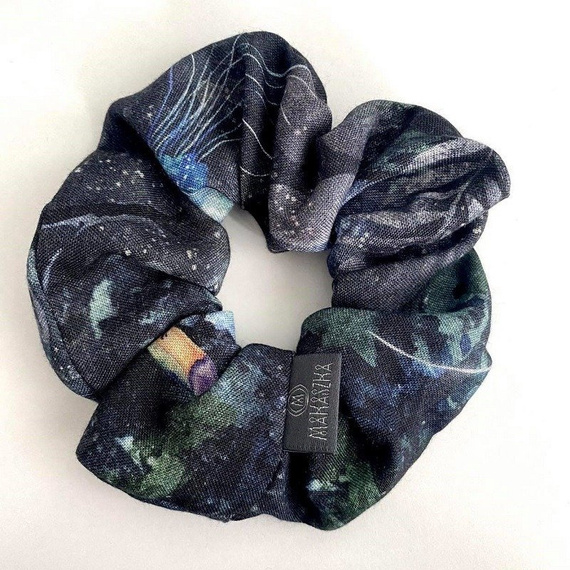 Gumka do włosów scrunchie Woodland Makaszka