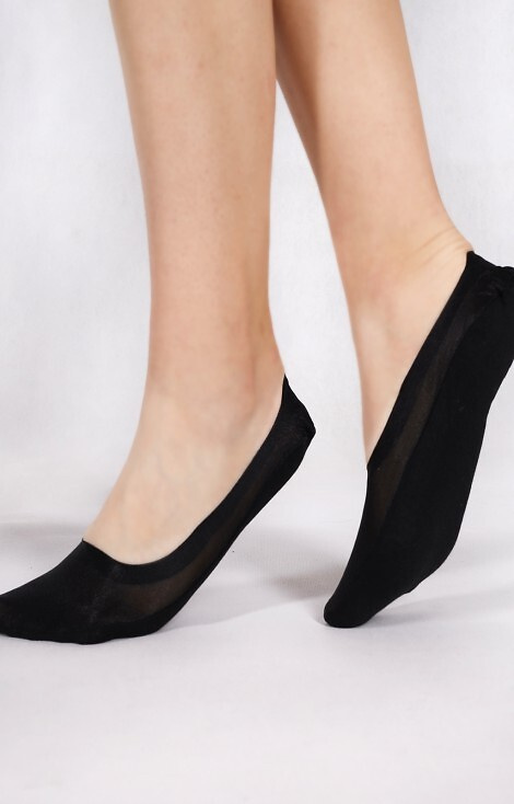 SKB-0141 Baleriny stopki damskie Yo! - czarny