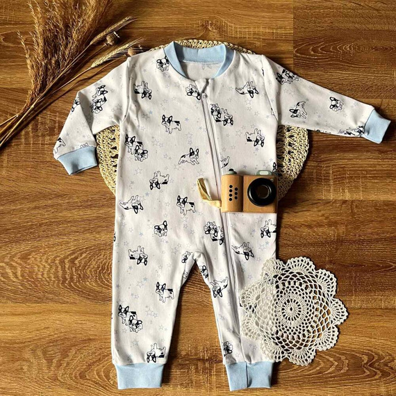 PS14541 Piesek Pajacyk niemowlęcy bez stópek Mamatti