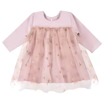 "CEREMONY" Sukienka tiulowa w gwiazki Ewa Klucze - róż