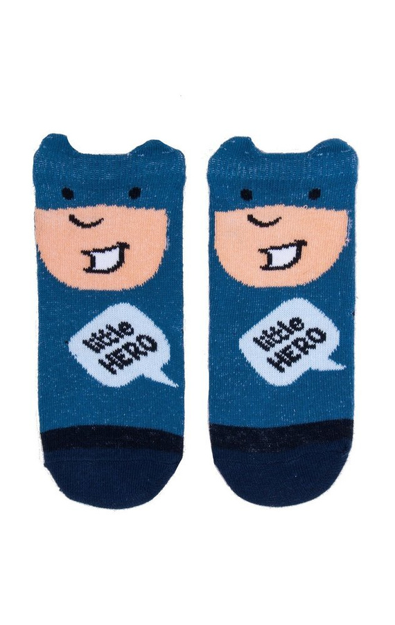 SK-65 Wzór 3D Silikon Skarpetki chłopięce YO! mix kolor