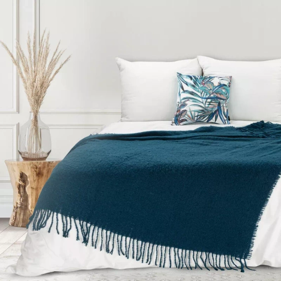 Bela Koc narzuta imitująca buklę Eurofirany granatowy