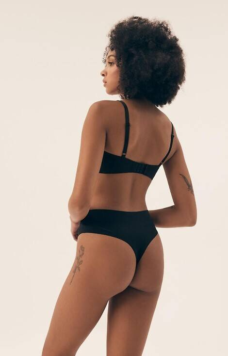 43670 Fleda Stringi damskie 2-pak Henderson - czarny-beżowy