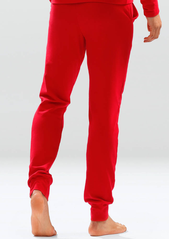 Justin Spodnie dresowe Dkaren czerwony