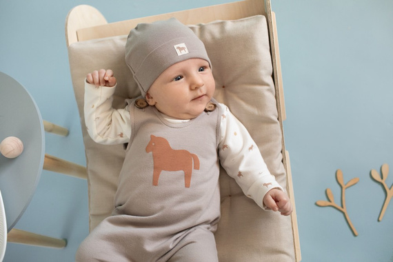 Wooden Pony Ogrodniczki Pinokio - beż