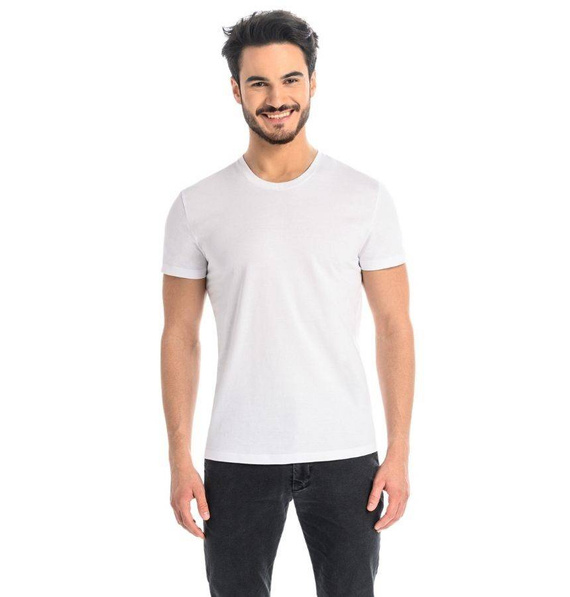 1502 Luca T-Shirt Męski Bawełniany Teyli - biały