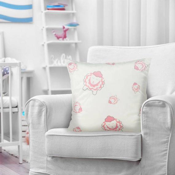 Kids 4 Poszewka dziecięca Design91 biały/pudrowy róż