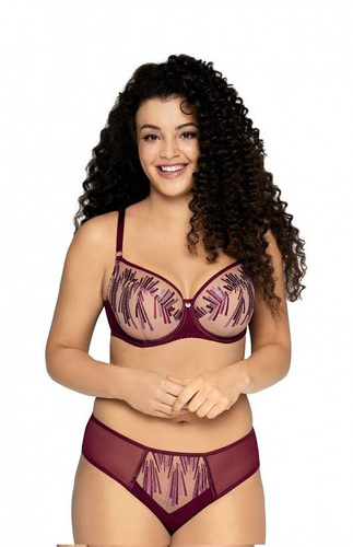 1941 Biustonosz półusztywniany Ava bordowy