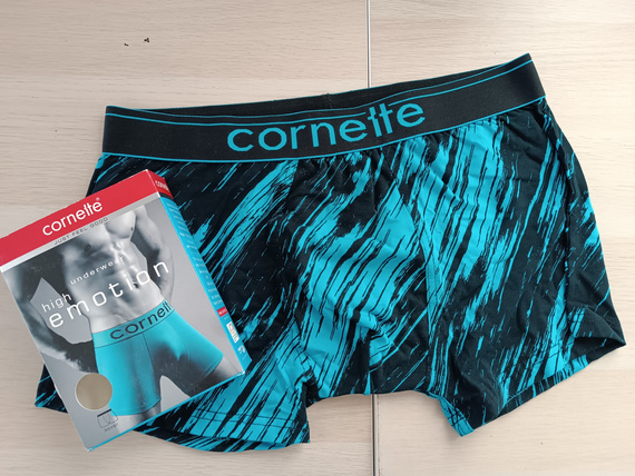 Bokserki męskie High Emotion 508/21– granatowe, bawełniane