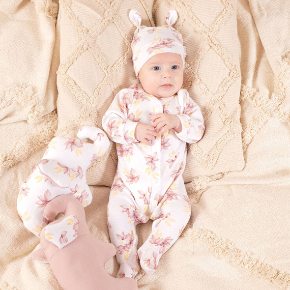 203054 Lou Czapeczka niemowlęca z węzełkiem Nicol