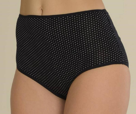 018 Sara Figi wysokie De lafense - granatowy kropki