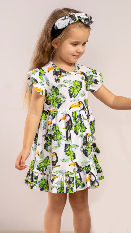 186168 Sukienka bawełniana "Tukan" Nicol