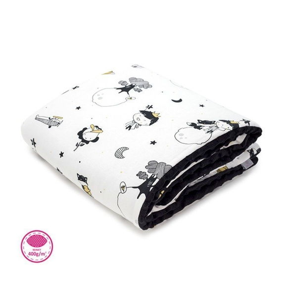 Kocyk Przedszkolaka/Średniaka Sawanna- Velvet Makaszka