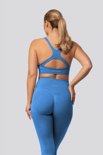 Legginsy push-up Spaio PRO modelujące kryjące wysoki stan ice blue