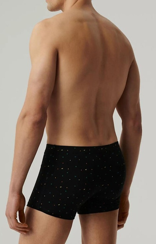 3MH-204 Bokserki męskie Atlantic - zielony-czarny-grafitowy