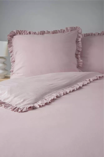 Pure 23 Pościel bawełniana jednobarwna Detexpol różowy