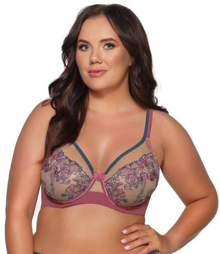 2091  Biustonosz miękki soft  Ava różowy