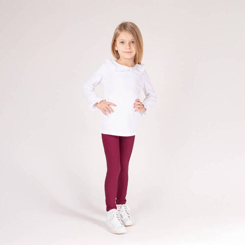 169520 Legginsy dresowe Nicol - burgundowy