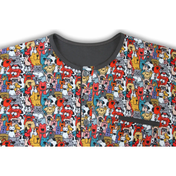 2024/24 Dogs Koszula męska z szlafmycą Sesto Senso