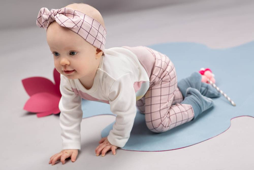 Romantic Opaska Dziecięca Pinokio - róż druk