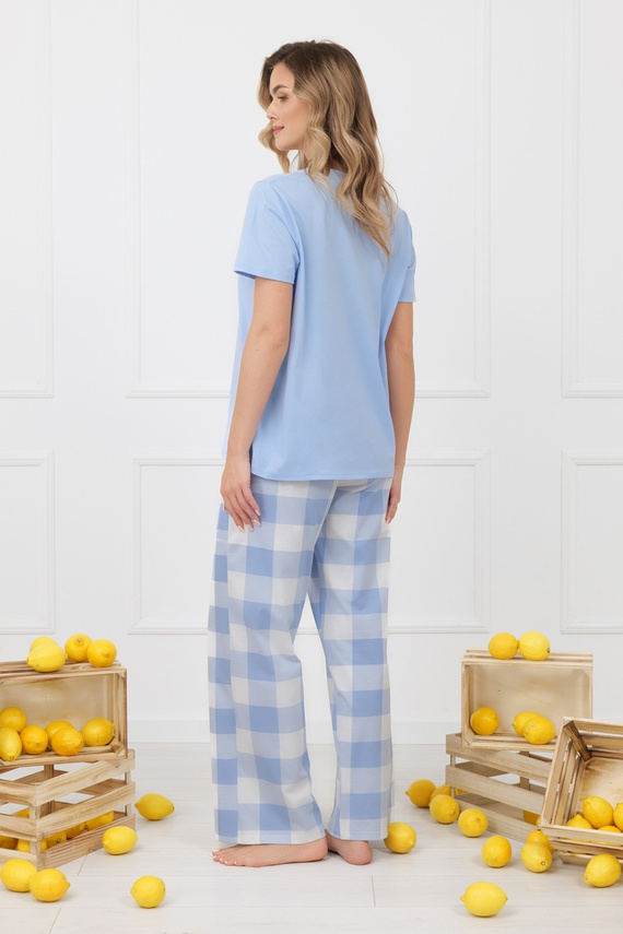 Piżama damska MIKA Italian Fashion bawełna długie spodnie