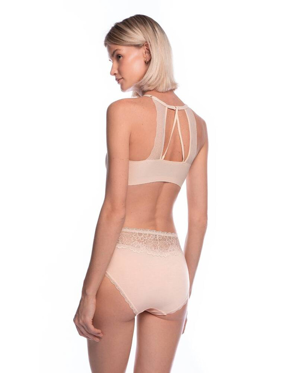 L-MOD1564 MD A'2 Figi Damskie Lama czarny beżowy